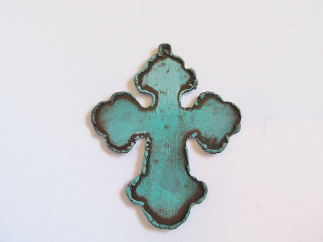 (image for) Chubby cross Turquoise patina #CC006-2 1/2 Turq